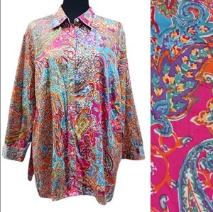 Lauren Ralph Lauren Colorful Button Up Shirt